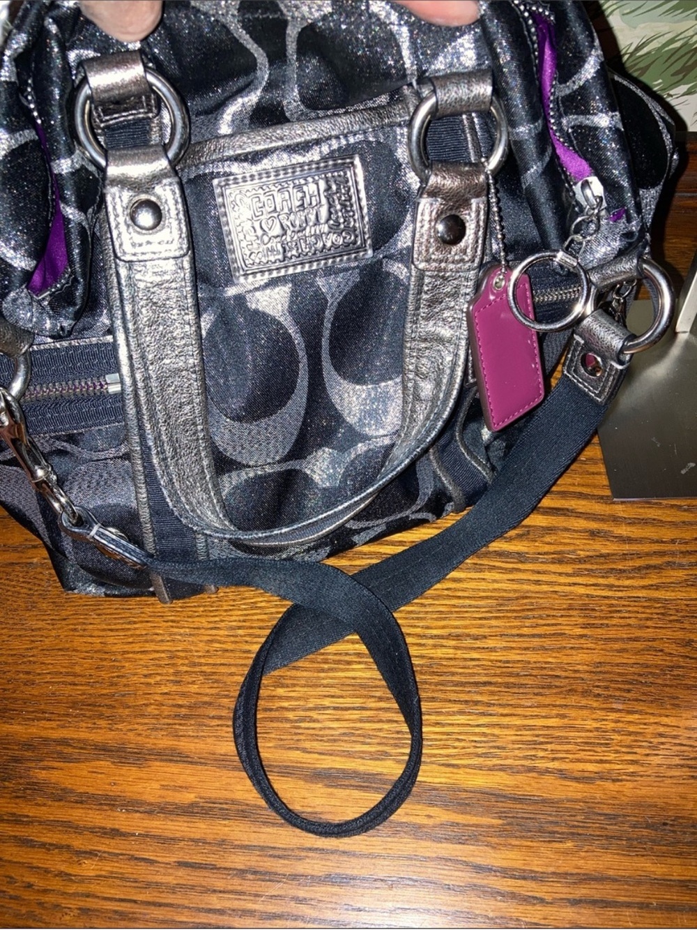 ✨ Coach Poppy Glam Signature Satchel/Crossbody – EUC ✨ - Picture 11 of 11